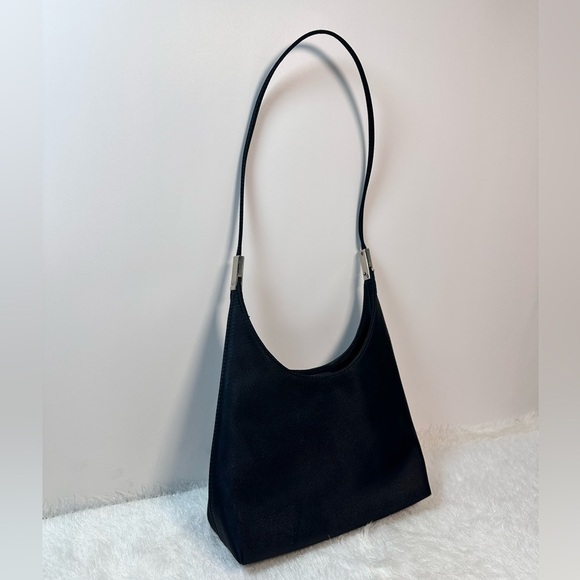 Vintage Nine West Black Triangular Shoulder Bag - Picture 2 of 11